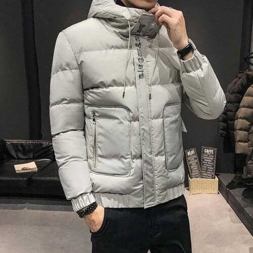New Cotton Padded Clothes MenS Bread Clothes Korean Version Fashion Hooded Cotton Padded Jacket Handsome Winter Coat Young