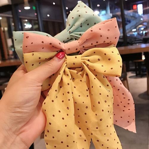 New Ribbon Bow With Clips Elegant Double Layer Bowknot Hairpins Hair Clip For Women Kids Girls Hair Accessories Cute Headband