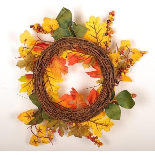 Festival Maple Leaves Garland DIY Artificial Flower Garland Home Office Hotel Display Window Decoration Wreath Florals