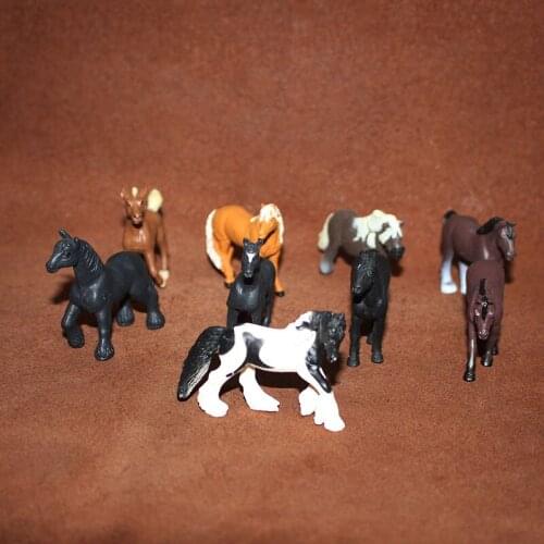 Animal model simulation animal toy doll hand to do creative hibernation sleep fridge magnet 9pcs/set