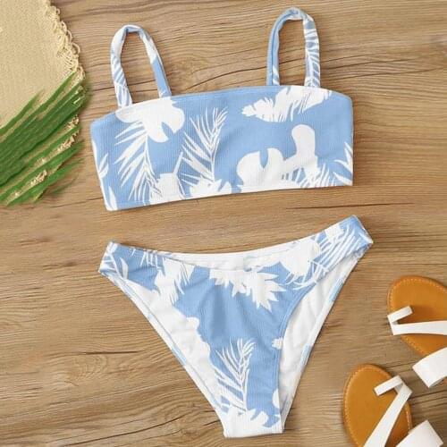 Sexy Bikini 2021 Low Waist Bikini Women Push Up Swimsuit Women Printed Swimwear Brazilian Biquini Summer Swim Beachwear #GH