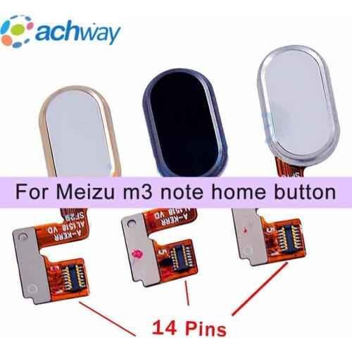 Meizu M3 Note L681H Home Button Fingerprint Sensor Key Flex Cable Ribbon Replacement Parts Meizu L681H fingerprint 14 pins
