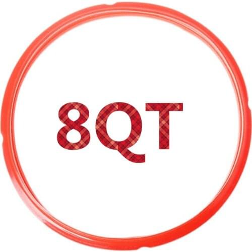 Silicone Sealing Ring 6/8 Quart For Instant Pot Electric Pressure Cooker-8 quart red