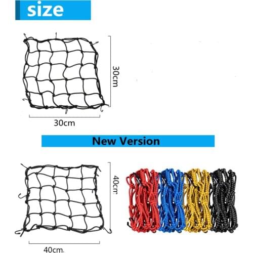 New Reflective Moto Helmet Mesh Net Motorcycle Luggage Net Protective Gears Luggage Hooks Motorcycle Accessories Organizer
