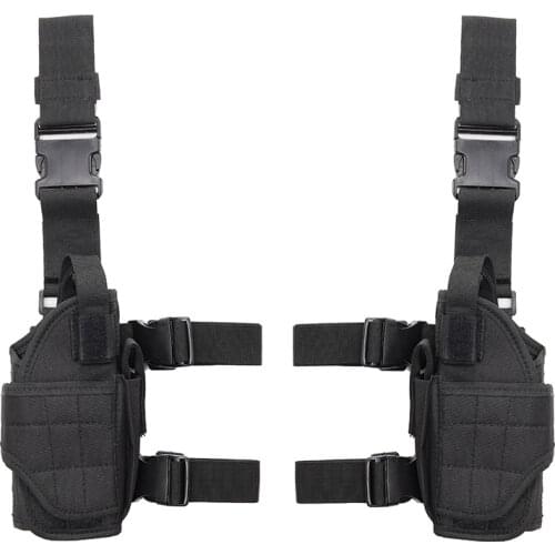 Tactical Nylon Leg Holster for Glock 17 19 22 Beretta M9 Airsoft Pistol Gun Drop Thigh Holster Left Right Adjust Universal Case
