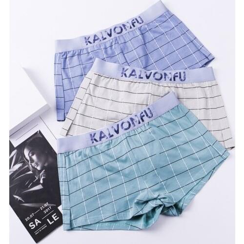 4Pcs Boxer Underwear Cotton Mens Underwear Cotton Boxers Underpants Breathable Boxer Shorts Men Male Panties Boxershorts