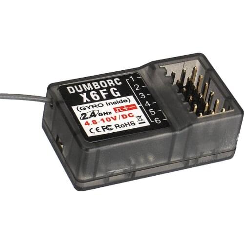 DUMBORC X6FG X6F 2.4G 6CH Receiver with Gyro for RC DUMBORC X6 X4 X5 Transmitter Remote Controller X6DC X6DCG X6YC X6YCG