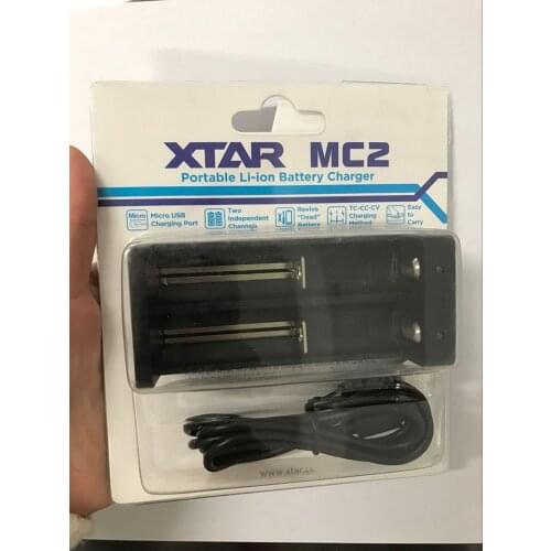 XTAR MC2 Universal Smart Intelligent Charger 3.7V Auto-off for 14500 16340 17500 18350 18500 18650 18700 Li-ion Battery USB Port