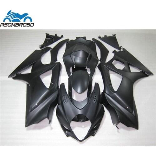 High quality bodywork Fairing kit for SUZUKI K7 GSXR 1000 2007 2008 black plastic racing gsxr1000 fairings FM40