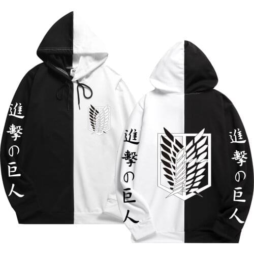 Japan Anime Attack on Titan summer Hoodies Print Sweatshirts Sweatshirt Hoodie Double Color Pullover Thin Clothing Tops Unisex