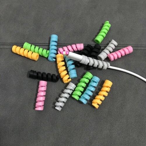 1/3/5pcs Cable Protector Wire Cord Organizer Date Cable Winder Protective Cover for Cable Flexible Silicone Cable Protector
