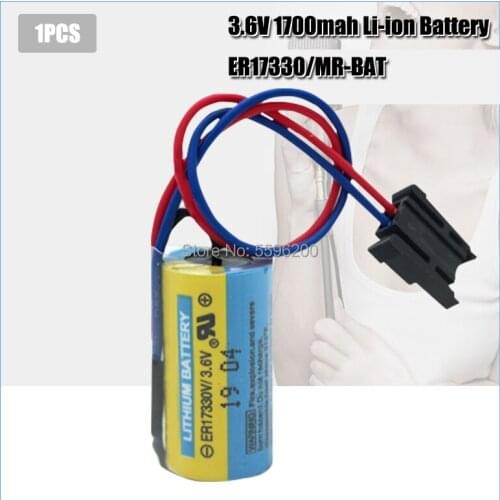 1PCS NEW 1700mAh MR-BAT ER17330V ER2/3A 17330 3.6V PLC Battery Lithium Batteries Servo PLC Battery For CNC Machine Tools