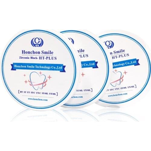 1 piece ( HT preshaded /HT precolor blanks ) 98x10mm for coping crown /bridge