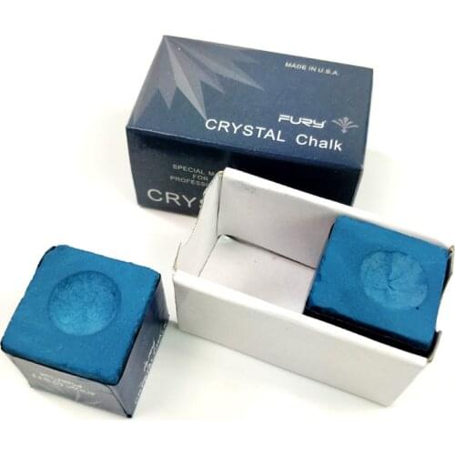 2pcs/lot original Fury Blue Color Professional Billiards Pool chalks high quality oil snooker chalks Billiard accessories