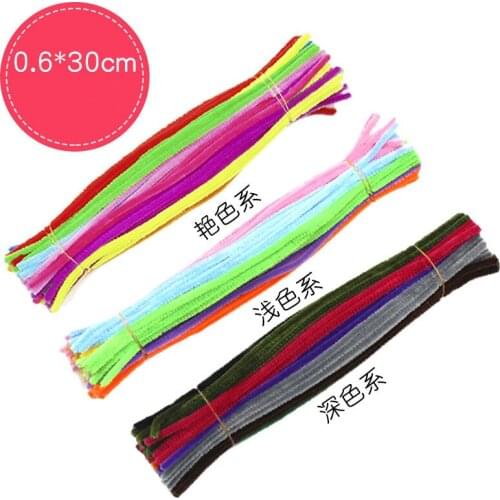300pcs/lot 30cm Mix Color Handmade Chenille Stems Pipe Cleaners DIY Craft Material for Kids Creativity Educational Toys