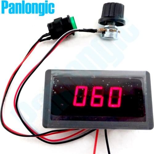 5PCS Digital Display Led 6V 12V 24V 6A 8A PWM DC Motor Speed Controller Variable Speed Regulator Free Shipping