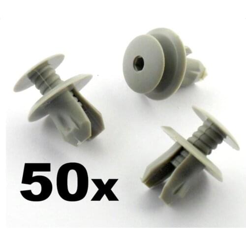 50Pcs Universal Mixed Auto Fastener Car Bumper Clips Retainer Car Fastener Rivet Door Panel Fender Liner Screw Clip For All Car