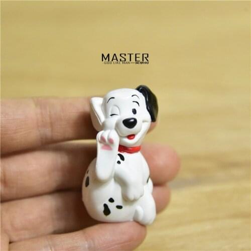 6piece 5cm classical Pongo dog 101 Dalmatians dog figures toys Lovely cartoon doll model toys