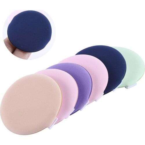 6 Pcs/Box Round Shape Sponge Cosmetic Puff Dry And Wet BB Cream Face Air Cushion Puff Microfiber Non-Latex Makeup Tools