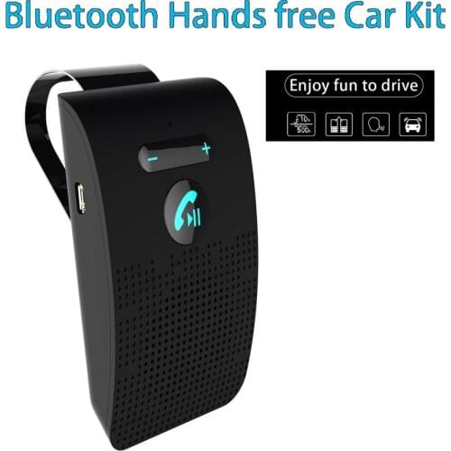 Car Bluetooth Handsfree Kit Sun Visor Wireless Speakerphone Multi-Point Hands Free Speaker Manos Libres Coche