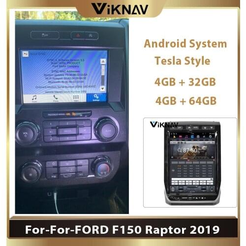 Auto multimedia player 2din android car Radio 13” For-FORD F150 Raptor 2019 car stereo autoradio Tesla DVD player