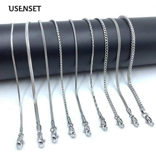 Women Chains Stainless Steel Pendant Necklace High Quality Never Rub Off Color Necklaces Jewelry Gifts
