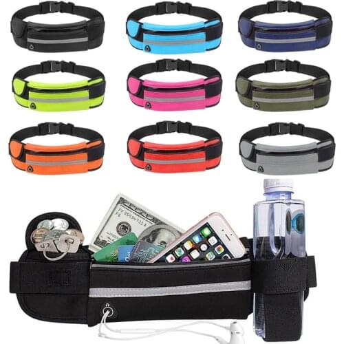 Travel Multifunctional Sports Pocket Mini Fanny Pack for Men Women Portable Convenient USB Waist Pack Waterproof Phone Belt Bag