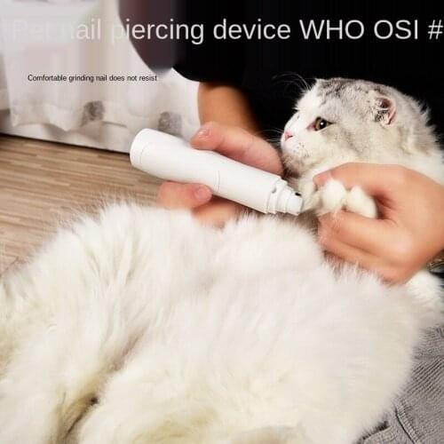 Electric Dog Nail Clippers for Dog Nail Grinders Rechargeable USB Charging Pet Quiet Cat Paws Nail Grooming Trimmer Tools Elect