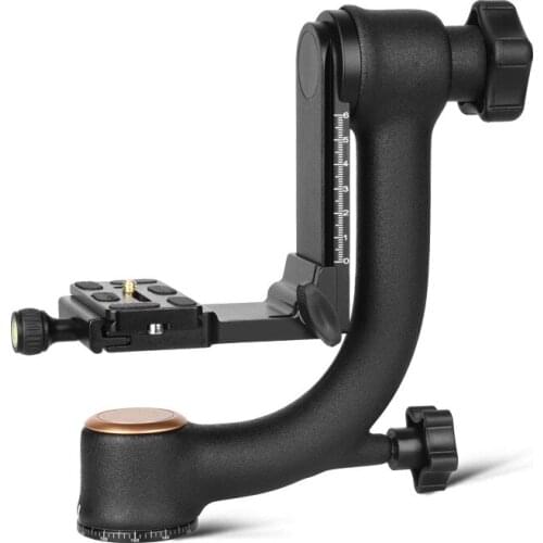 Professional Camera Gimbal Tripod Head for Big Load Capacity Camera Telephoto Lens 1/4 Screw 48mm Diameter