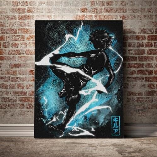 Killua HUNTER x HUNTER hxh art poster Canvas Wall Art Decoration prints for living Kid Children room Home bedroom decor painting