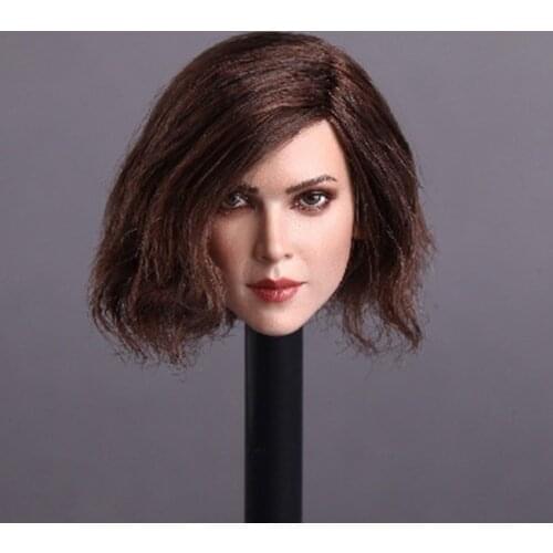 1/6 Scale Female Head Carved Short Hair Girl Head Sculpt Model GACTOYS GC004 for Tbleague Pale Body
