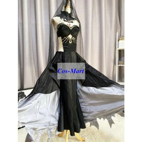 Game Azur Lane KMS Friedrich Der Große Cosplay Costume Fashion Black Vow Wedding Dress Women Role Play Clothing Custom-Make Any