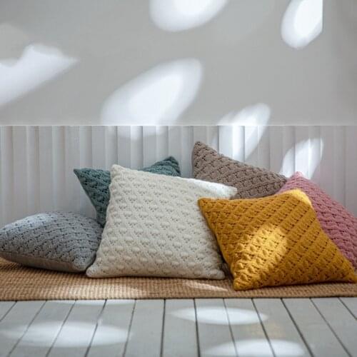 2021 New Acylic Cushion Cover 45*45cm Pillowcases New Year Decorative Sofa Car Pillow Case Cusions Textiles Christmas Gifts Case