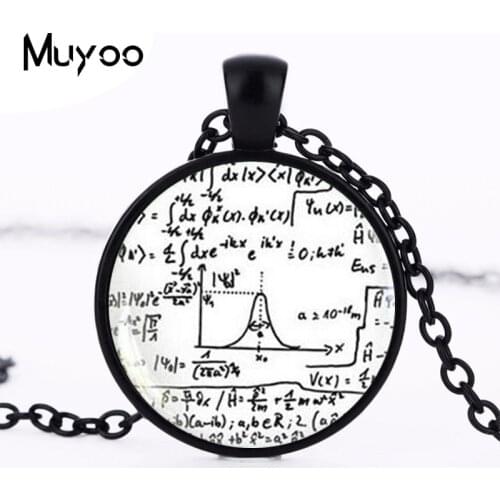 Math Equation Necklace Mathematical Formulas Jewelry Quantum Physics Chokers HZ1