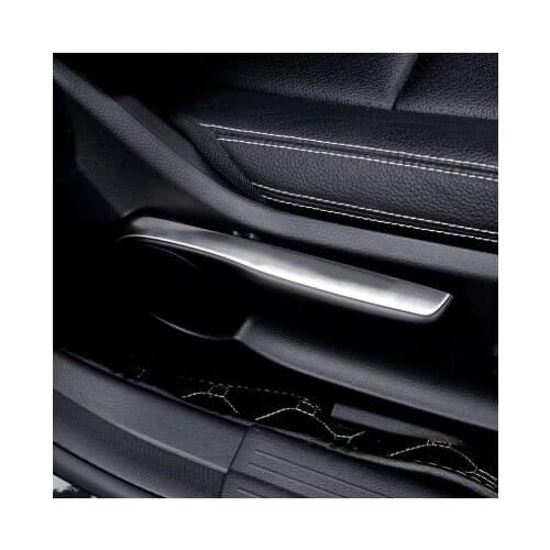 Stainless Steel Seat Adjustment Sequins Trim Strips 2Pcs For Mercedes Benz GLA X156 CLA C117 A B Class 2014-2016 Car Accessories