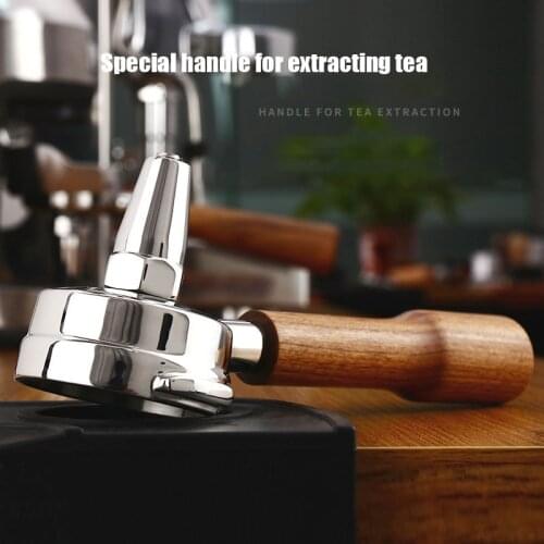 Portafilter 58mm Espresso Machine Professional Handle Stainless Steel Purple Sandalwood Wood Handle Adjustable Pressure