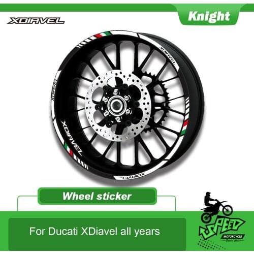 Applicable to For Ducati XDiavel motorcycle waterproof reflective sticker refitting personalized 17-inch wheel