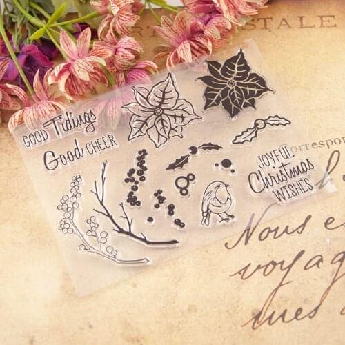 Transparent Clear Stamps for DIY Scrapbooking/Card Making/Kids Christmas Fun Decoration Supplies T1166