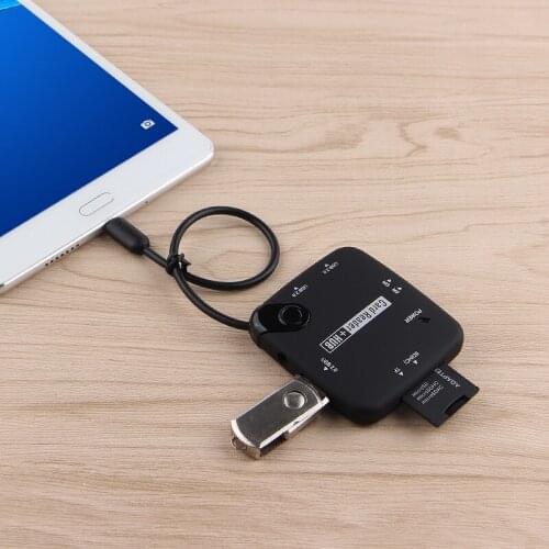 For Huawei M2 PLE-703L 7.0 inch Tablet OTG line Micro USB splitter docking station Card reader Connect keyboard, mouse, U disk