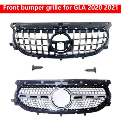 Racing Grill For Mercedes-Benz GLA Front Bumper Racing grille grid AMG/GT style grid grill H247 New GLA45/35 2020 2021
