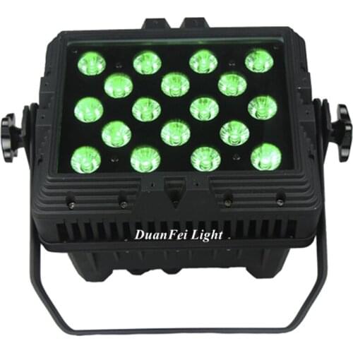 10pcs led wall washer light dmx rgbw 18*10watt 4in1 led city color light waterproof projector led rgbw