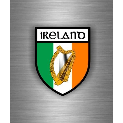 Reflective Car Sticker Sticker Decal Car Shield Motorcycle Tuning Jdm Flag Ireland Irelande Irish Royal