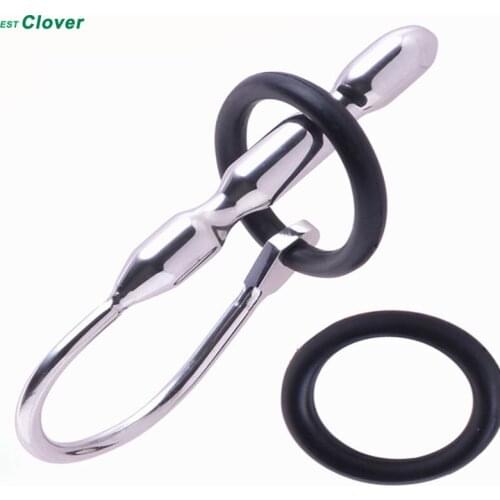 Top 304 Stainless Steel Penis Plug Urethral Dilatator Urethral Sound Device 60mm a bag/10pcs F152