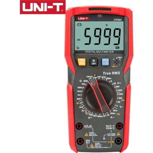 UNI-T UT89X UT89XD Digital Multimeter True RMS AC/DC Voltmete LED NCV Professional Automatic Backlight Anti-fall Tester