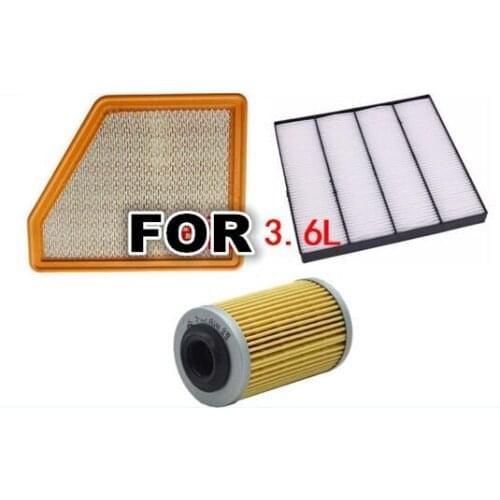 Air Filter+Cabin Filter+Oil Fiter For Chevrolet Camaro 3.6L 2009 2010 2011 2012 2013 2014- 92196275 92234714 PF2129