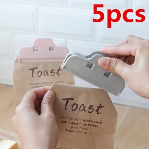 1Pcs/lot Portable large Kitchen Storage Food Snack Seal Sealing Bag Clips Sealer Clamp Plastic Tool