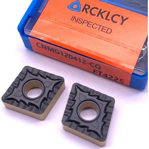 10pcs RCKLCY CNMG120412 CQ FT4225 High quailty Carbide insert lathe tool metal lathe tool External turning tool Hard Alloy