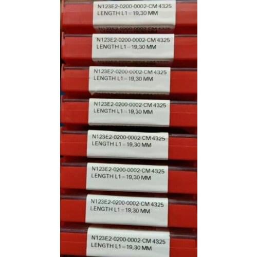10PCS CARBIDE INSERT N123E2-0200-0002-CM 4325