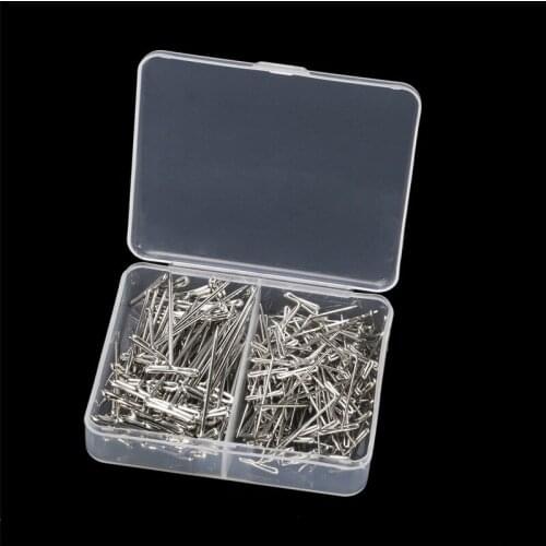 160Pcs/lot T Pins Type Needle For Wig On Foam Head Style Brazilian Indian Mannequin Head Sewing Hair Salon Styling Tools