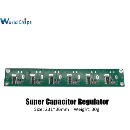 2.5-3V 360F 400F 500F 700F 6PCS/Set Single Row Super Farad Capacitor Balancing Protection Board 4 Pin Capacitor Protection Board